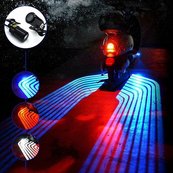 2Pcs Motorcycle Light Side Welcome Lamp LED Courtesy Shadow Projector Angel Wing