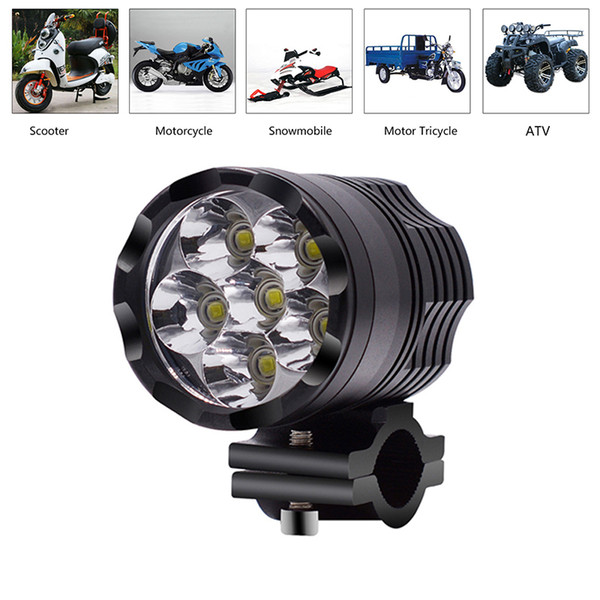 Motorcycles LED Headlight 6500K White 60W Super Bright Working Lights Wide Spotlight Aluminum External Kit Auto ATV Scooter