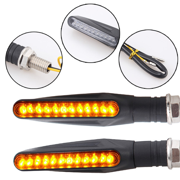 100pcs/lot Universal 12 LED Motorcycle turn signals lights motorbike Indicator Blinkers Amber Light Lamp 12v Motorcycle Lights parts