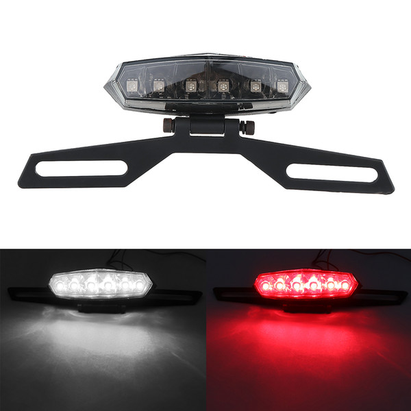 12V 0.3A Mini 6 LED Can Adjust Angle Highlight Brake Tail Lamp for Motorcycle MOT_20W