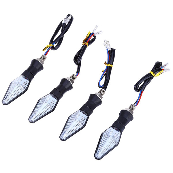 4pcs/Lot 12V Universal Motorcycle Turn Signal Light 12 LED Indicator Blinker Flash Bike Lamp