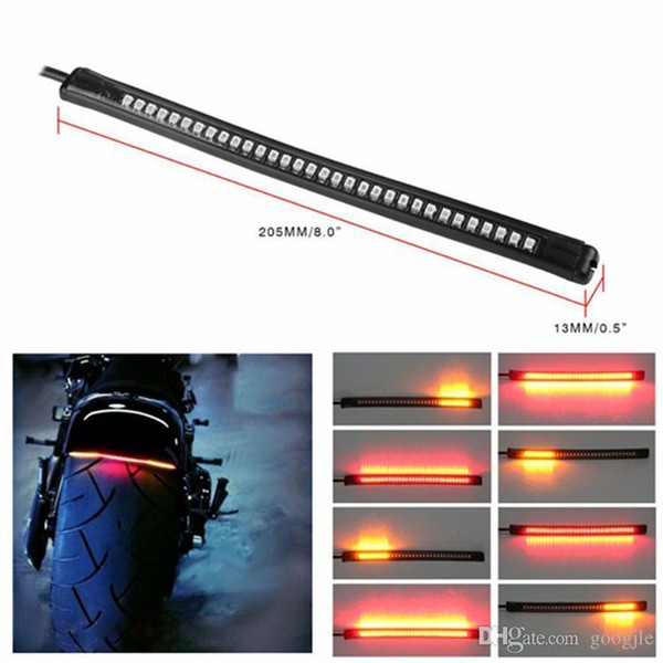 Universal Flexible 32SMD Motorcycle Tail Brake Stop Turn Signal Integrated 3258 LED Light,waterproof motorcycle license light