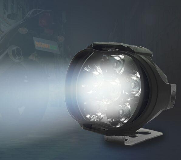 2PCS 9-85V 1000lm 10W Motorcycle Spotlight Motor Bike Headlamp Bicycle Scooter ATV Headlight