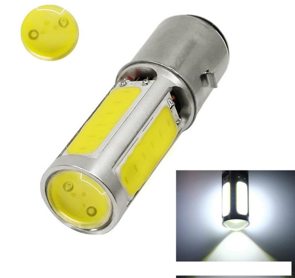 1PCS White DC12V 25W DRL BA20D H6 H7 H4 P43T HS1 P15D COB LED Motorcycle Moped ATV Motor Bike Headlight Fog Light 6000K