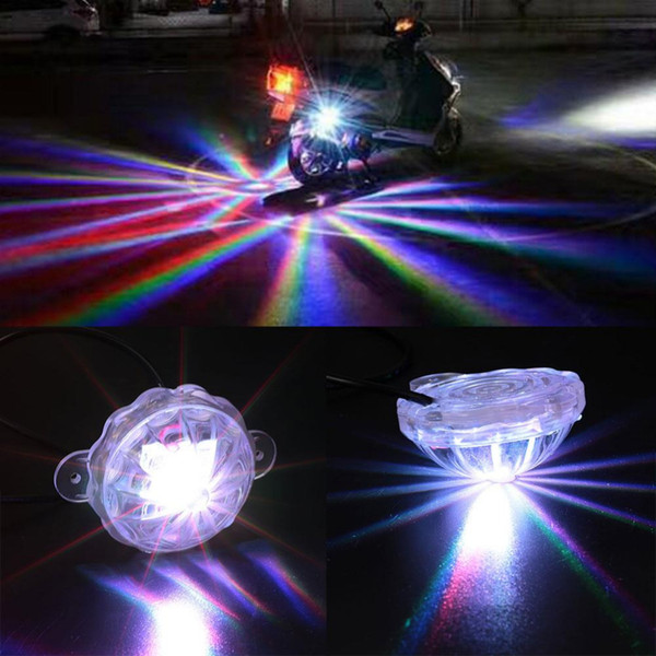 Universal LED Car Motorcycle Chassis Tail Light LED Laser Fog Lights Taillight Anti-fog Parking Stop Brake Warning Lamp with retail package