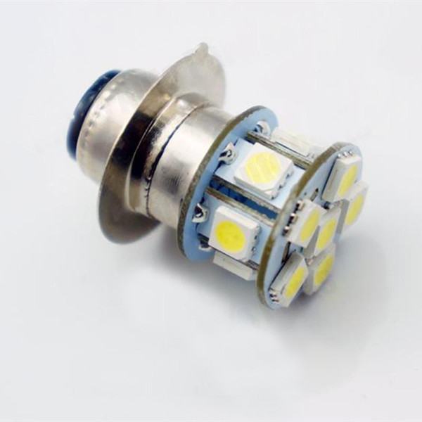 6x/LOT 6V P15D 12SMD LED White Motorbike Motorcycle Bulb Lamp Dual Light REFIT DIY CASE