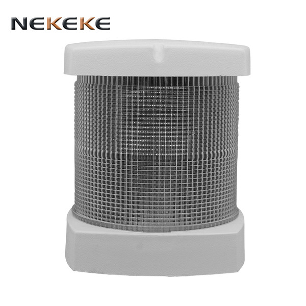 NEKEKE marine LED navigation light Shell Color: White Light Cover Angle: 225° have two size style