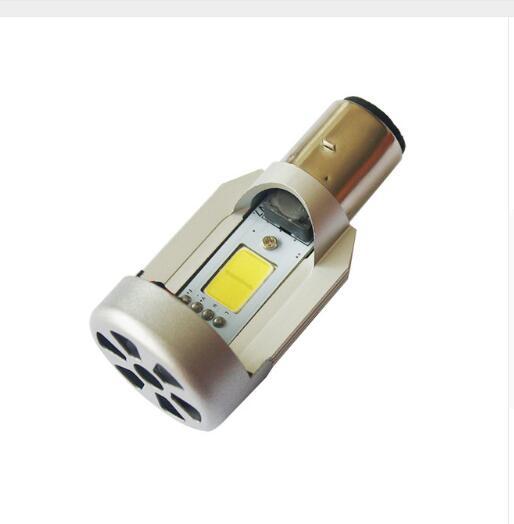 2X Motorcycle Headligh BA20D LED 20W 2000LM Hi/Lo Beam DC12V 6000K BA20D Led Motorcycle Headlight Bulbs Moped Scooter Headlamp