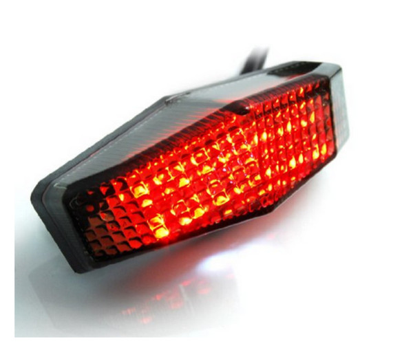 Smoked style motorcycle modified LED brake taillight electric vehicle modified LED rear taillight motorcycle accessories