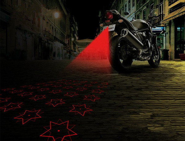 12V Motorcycle Prevent Rear-end Fog Lights LED Laser Warning Lights