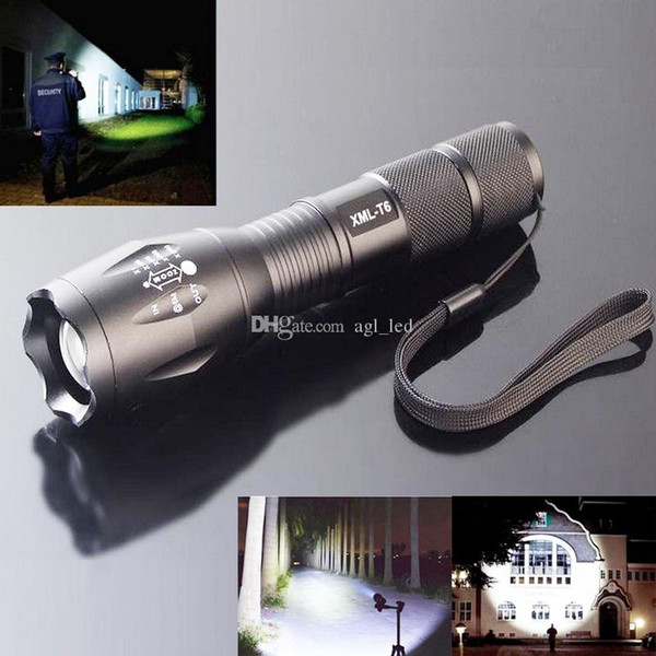 Motorcycle Lighting Easy Carry and SOS function E17 CREE XML T6 LED Zoom Flashlight Waterproof Torch 3000LM 5 Mode Bright