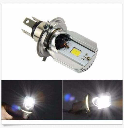 10PCS H4 Motorcycle 6500K LED Hi/Lo Beam Headlight Front Light Bulb Lamp for Honda white