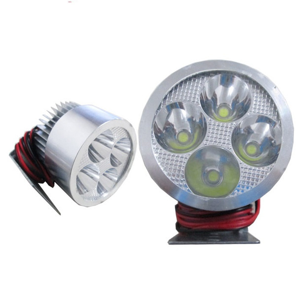 4 LED 12W autocycle autobike Highlight Motor Motorcycle Bike Spot Light Fog Driving Lamp Headlight K1385