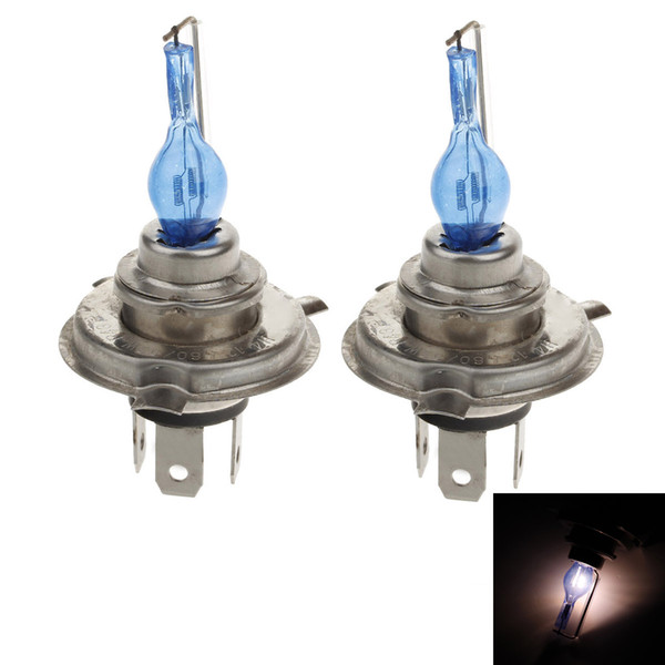 2PCS Motorcycle Headlight H4 12V 35W 6000K 15lm 1-Halogen Super White Motorcycle Head Light Lamp Free Shipping