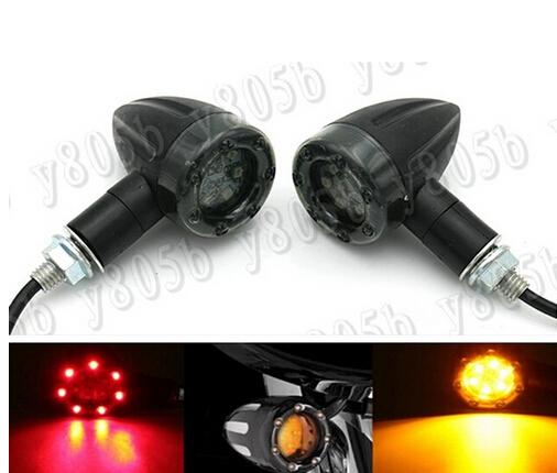 LED Turn Signals Light + Brake light For Motorcycle Street Bike Dual Sport Bike Chopper Custom Cruisers Motorcycle Bike ATV