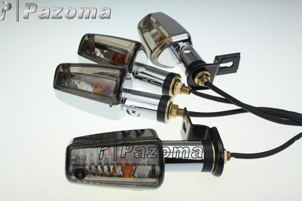 Turn Signals Lights Custom Motorcycle 4x Spear Amber Side Turn Signals Lights Fits For Yamaha Zuma Morphous Razz Champ 50 125 100 - Pazoma