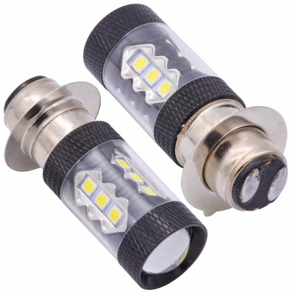 1pcs 900Lumens 80W P15D h7 h4 ba20d Motorcycle Headlight DRL Fog Light Lamp Bulbs Projector Lens Led Motorbike Daytime Running Driving Lamp