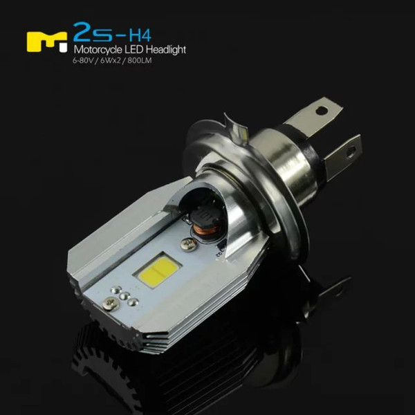 Hot Sale Super Bright 6W*2 12W LED Headlight COB high Beam Low Beam For Motorcycle 6-80V