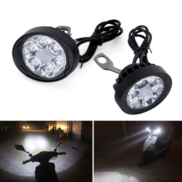 2pcs Motorcycle Spot Fog Led Light Headlight Waterproof 6 LED Front Head Lamp 12V-85V New Arrive