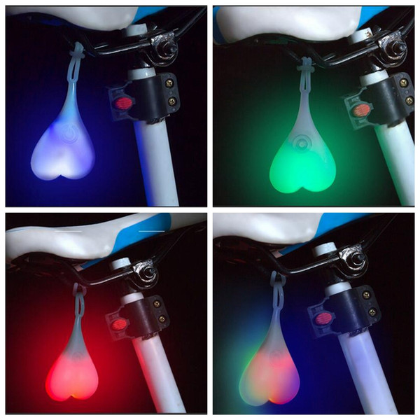 Cycling Balls Tail Silicone Light Creative Bike Waterproof Night Essential LED Red Warning Lights Bicycle Seat Back Egg Lamp DDA560