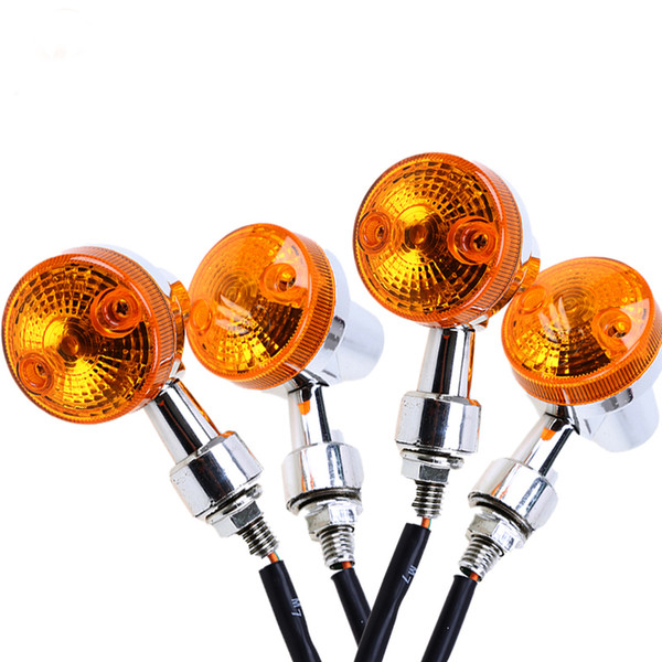 12V Universal Motorcycle Turn Signal Light for GN125 Cafe Racer Harley Suzuki Yamaha Cafe Racer Light Amber Flasher