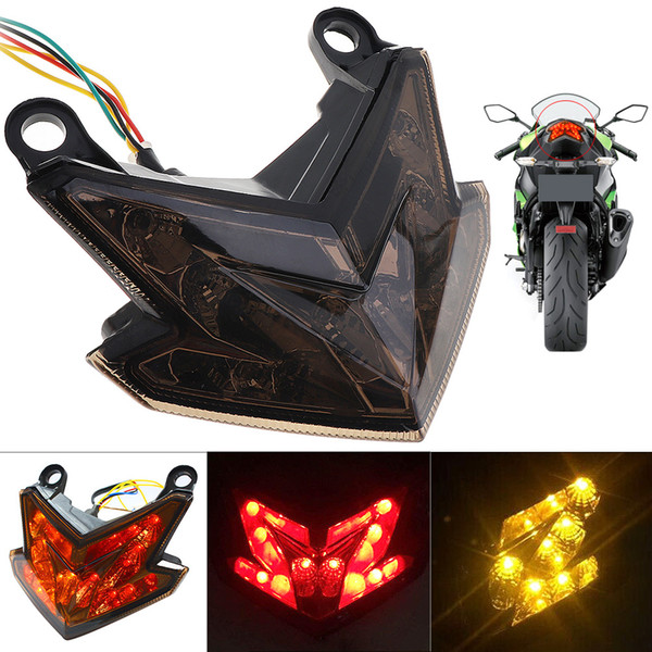 12V 5W 800LM LED Tail Light Integrated Brake Turn Signals Light for KAWASAKI Z800 / Z125 2013-2016 MOT_21C