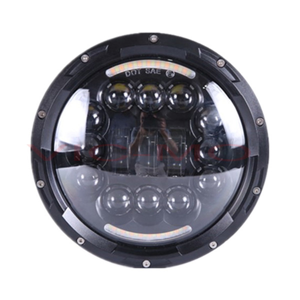 90W 7 inch High Low Beam Led Motorcycle Headlight Motos 7