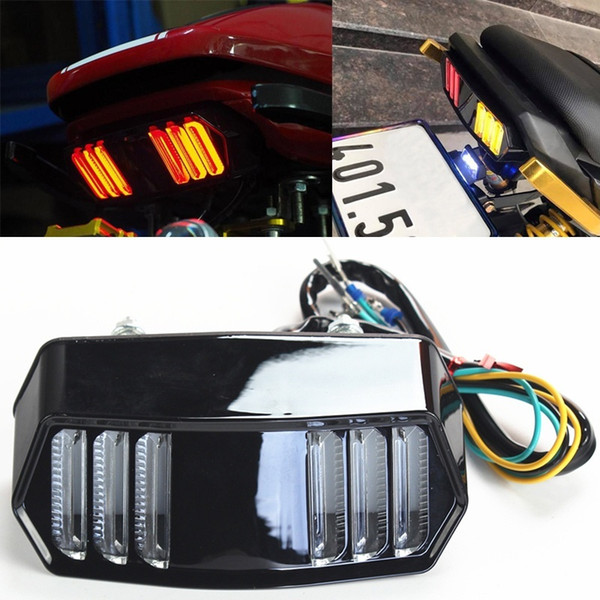 Motorcycle Integrated LED Tail Light for Honda Grom MSX125, CBR650F, CTX700, CTX700N, YG-125 Brake Tail Light Turn Signals