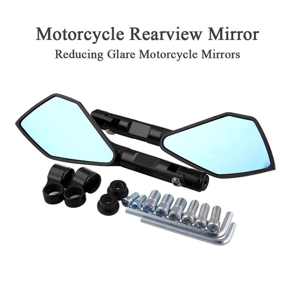 2pcs Motorcycle Rearview Mirror Handlebar Reflector Modified Accessories Electric Vehicle Modified Handlebar Reversing Mirror