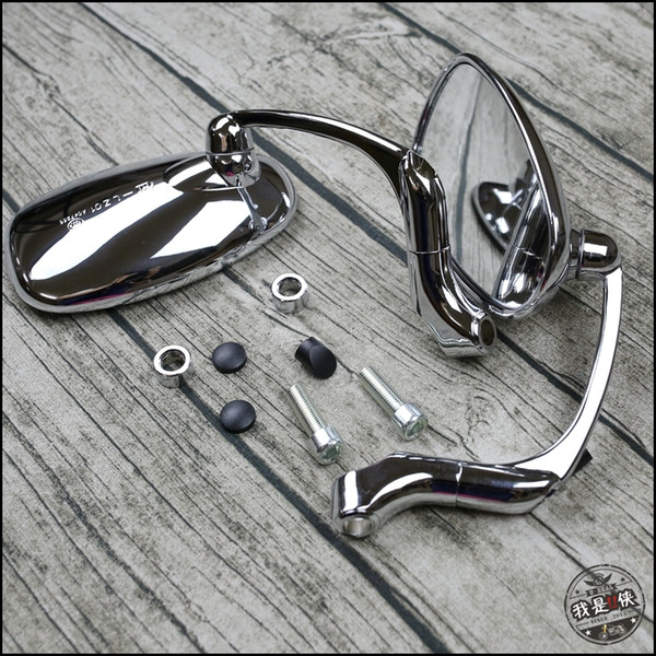 Vintage Motorcycle Rearview Mirror Cafe Racer Universal Motorbike Back Mirror