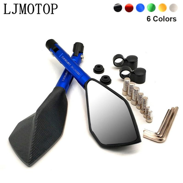 Universal CNC Motorcycle Rearview Mirror moto Side Mirrors For Yamaha YZ80 YZ85 YZ125 YZ250F YZ450F YZ250X YZ250FX YZ450FX