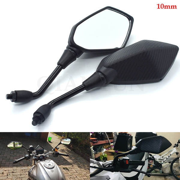 General Motorcycle 10MM Rearview Mirror Side Mirror Sale Large Size Glass For Yamaha FZ6 FAZER FZ6R FZ8 FZ1 FAZER XJ6 MT-07 FZ07