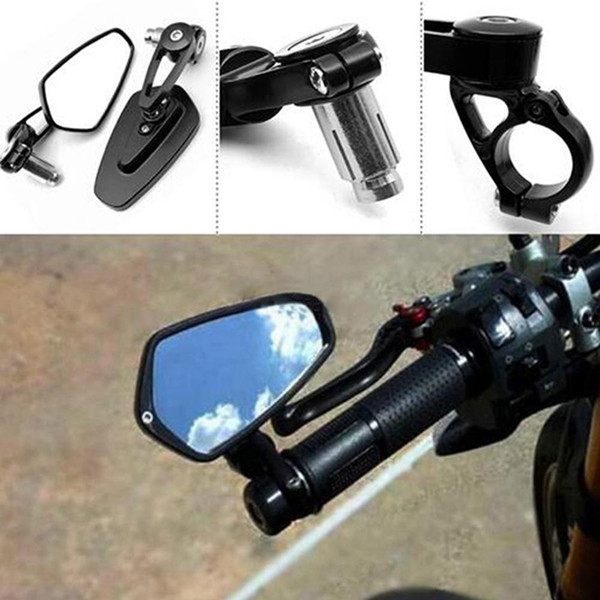 Universal Pair Motorcycle Mirror handlebar rear view mirrors For YAMAHA YZF R1 R3 R6 R25 MT07 MT09 FZ07 FZ09 MT FZ 07 09 YBR 125