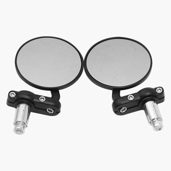 Rear View Side Mirror Round Bar End Convex Motorcycle Mirror for 7/8