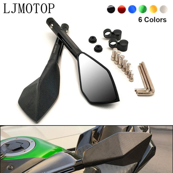 Universal CNC Motorcycle Rearview Mirror moto Side Mirrors For GSXR1100 GSXR400 GT250 GT550 RG500 RGV250 VS800 VZ800