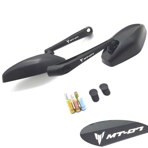 8mm10mm Motorcycle Rearview Mirrors For YAMAHA MT-07 MTO7 FZ07 FJ07 TRACER LOGO MT07
