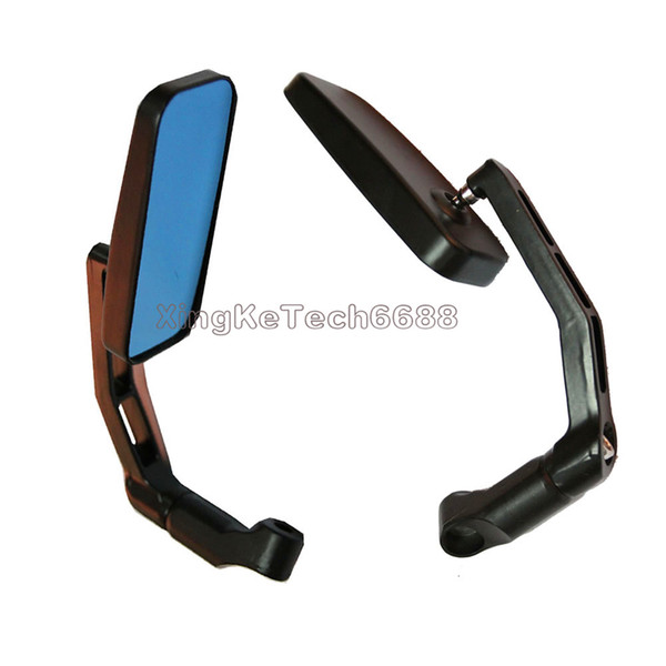 Universal Motorcycle RearView Side Mirrors For Honda Suzuki 8mm 10mm Screw