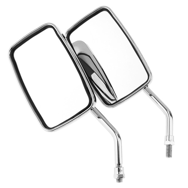 2pcs 10mm Modified Plated Universal Motorcycle Rearview Mirror for Motorcycle MFF_205