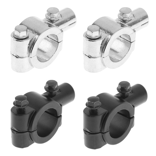 2pc 10mm Universal Bicycle Rearview Mirror Mount Clamps Auminum Alloy Handlebar Rearview Mirror Adapter for Motorcycle Motorbike