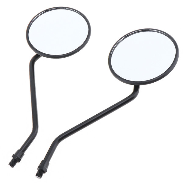 2pcs 10mm Modified Plated Universal Motorcycle Rearview Mirror Round Iron Mirror for Motorcycle MFF_20I