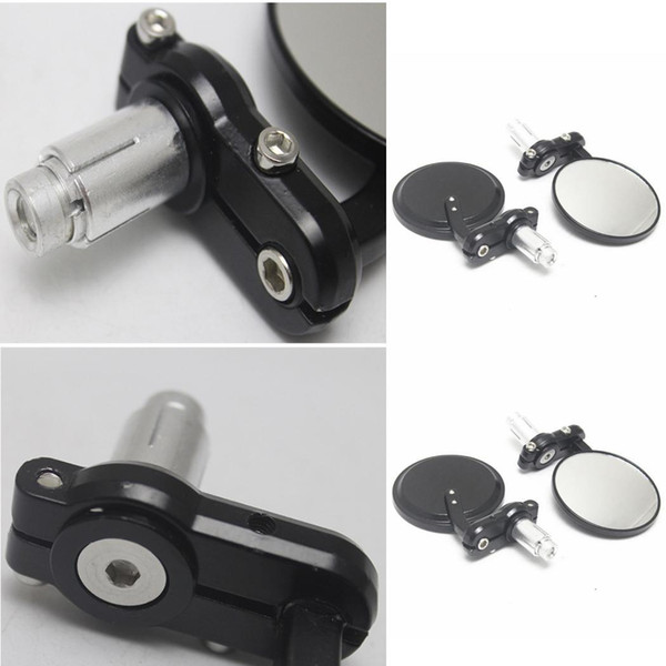 Retro Folding Handle Rearview Mirror Reflector Black Mirror Motorcycle 400g with 22mm handle Accessories