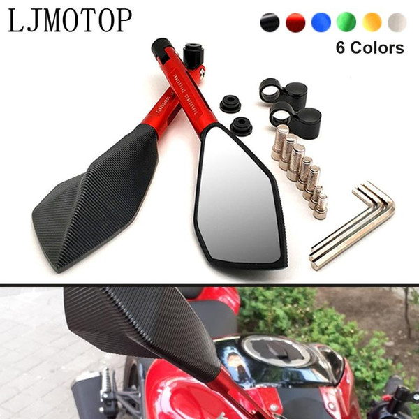 Universal CNC Motorcycle Rearview Mirror moto Side Mirrors For Yamaha XTZ700 TENERE XT1200Z SUPER TENERE WR250F YZF R1