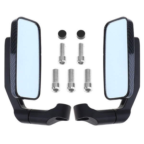 2pcs Modified Serpentine Universal Motorcycle Rearview Mirror Side Mirrors Handlebar for Motorcycle MFF_20F