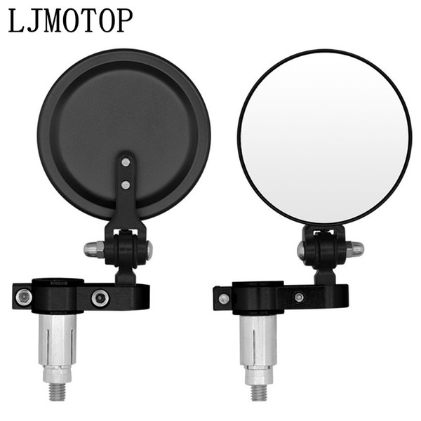 Universal Motorcycle Mirrors 3 Inch Round Folding Bar End Side Mirror for R1200GS LC R1200 GS F700GS F800GS