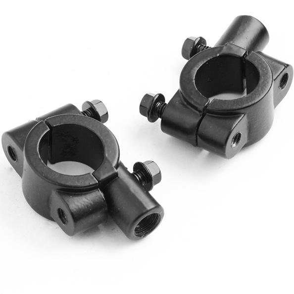 BJMOTO 2PCS Black Universal Motorcycle 7/8