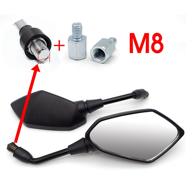 Universal Motorbike Mirrors CNC 8mm 10mm Motorcycle Bar End Mirrors Motorbike Accessories Retroviseur Moto GPS Rearview Mirrorr
