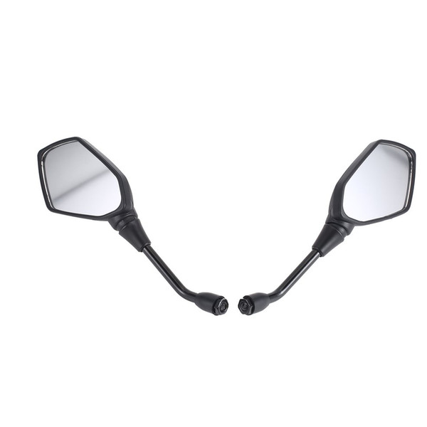 2 pcs / pair Motorcycle Electrombile Back Side Scooter Mirror And Moto Mirrors Mirrors Convex Mirror 10 mm Carbon Fiber