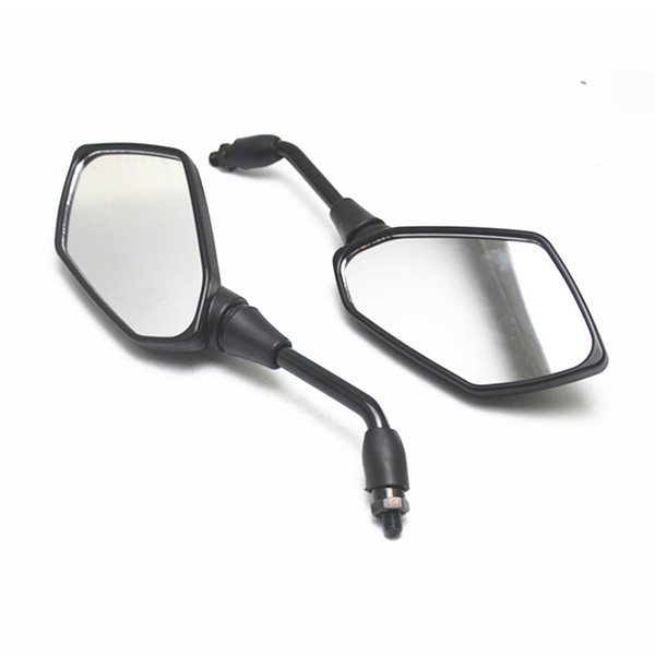 1 Pair Universal Black Motorcycle Motorbikes Rear View Side Mirror Grips Parts