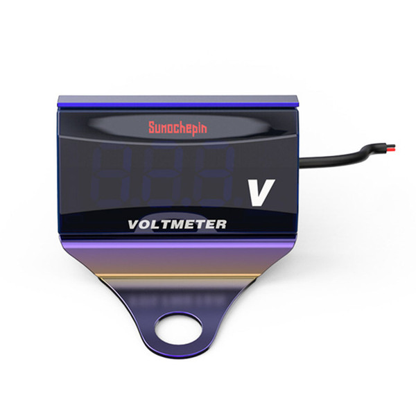 Electronics Motorcycle Voltmeter DC10-150V Accessories Stainless Steel+Acrylic
