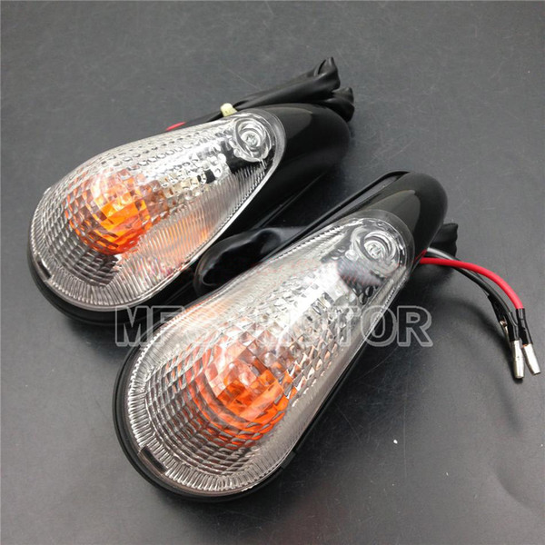 Clear Euro LED Flush Mount Turn Signal for Kawasaki Ninja EX 250 1988-2007 Yamaha YZF-R6S 2006-2007